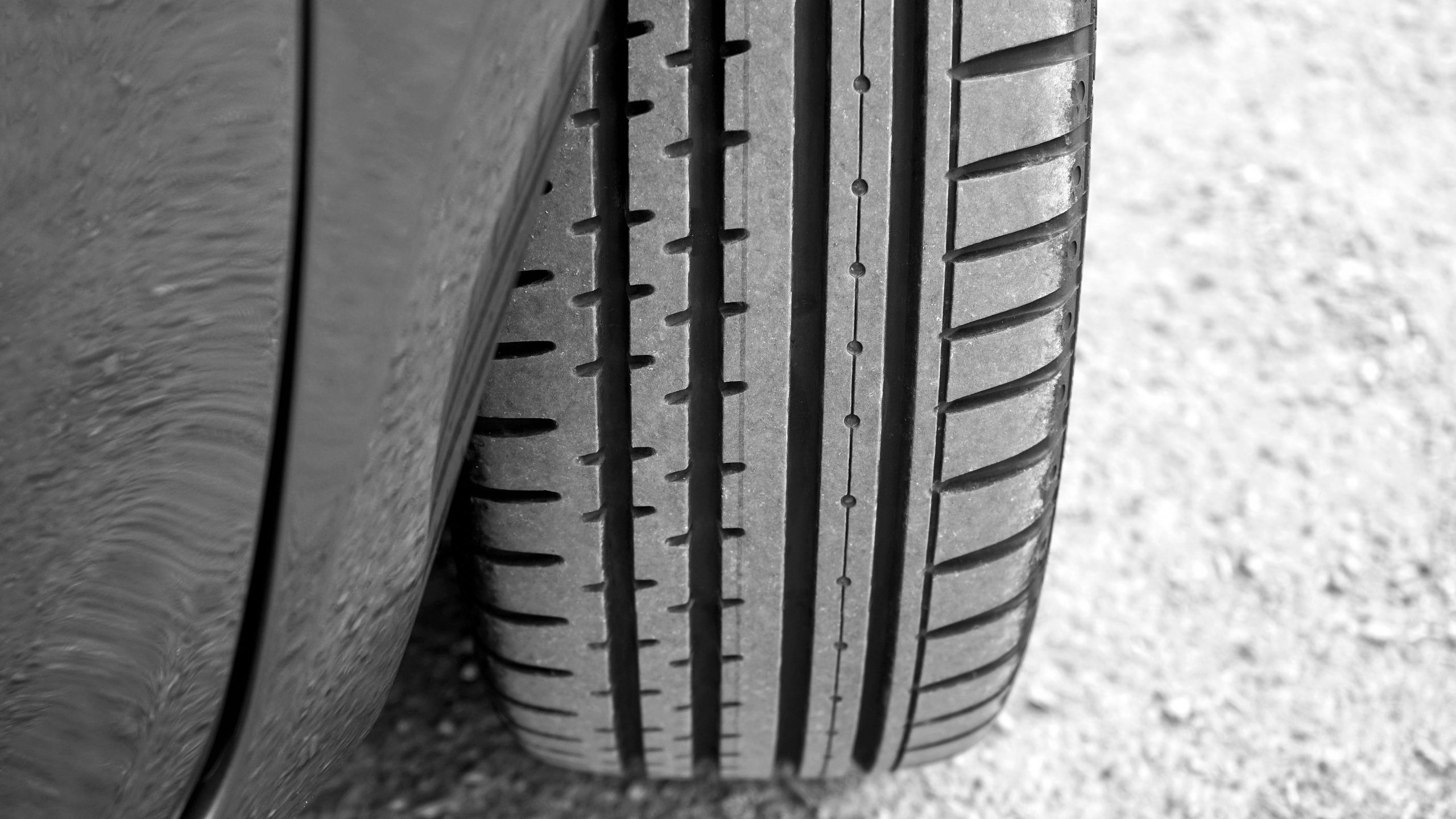 close-up of a tire